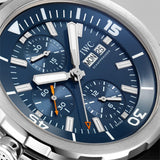 Buy Shop IWC Aquatimer Automatic Chronograph 44mm Blue Dial Black Rubber Strap Watch for Men - IW376805 USA Online