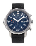 Buy Shop IWC Aquatimer Automatic Chronograph 44mm Blue Dial Black Rubber Strap Watch for Men - IW376805 USA Online