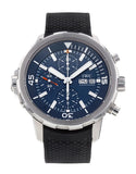 Buy Shop IWC Aquatimer Automatic Chronograph 44mm Blue Dial Black Rubber Strap Watch for Men - IW376805 USA Online