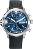 Buy Shop IWC Aquatimer Automatic Chronograph 44mm Blue Dial Black Rubber Strap Watch for Men - IW376805 USA Online