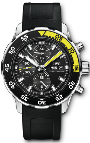 Buy Shop IWC Aquatimer Automatic Chronograph Black Dial Black Rubber Strap Watch for Men - IW376709 USA Online