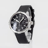 Buy Shop IWC Aquatimer Chronograph Black Dial Black Leather Strap Watch for Men - IW376803 USA Online