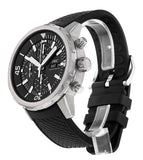 Buy Shop IWC Aquatimer Chronograph Black Dial Black Leather Strap Watch for Men - IW376803 USA Online