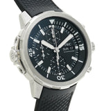 Buy Shop IWC Aquatimer Chronograph Black Dial Black Leather Strap Watch for Men - IW376803 USA Online