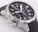 Buy Shop IWC Aquatimer Chronograph Black Dial Black Leather Strap Watch for Men - IW376803 USA Online