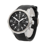 Buy Shop IWC Aquatimer Chronograph Black Dial Black Leather Strap Watch for Men - IW376803 USA Online