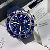 Buy Shop IWC Aquatimer Chronograph Blue Dial Blue Rubber Strap Watch for Men - IW376711 USA Online