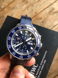 Buy Shop IWC Aquatimer Chronograph Blue Dial Blue Rubber Strap Watch for Men - IW376711 USA Online