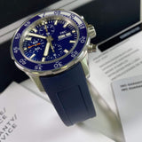 Buy Shop IWC Aquatimer Chronograph Blue Dial Blue Rubber Strap Watch for Men - IW376711 USA Online
