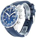 Buy Shop IWC Aquatimer Chronograph Blue Dial Blue Rubber Strap Watch for Men - IW376711 USA Online