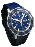 Buy Shop IWC Aquatimer Chronograph Blue Dial Blue Rubber Strap Watch for Men - IW376711 USA Online