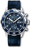 Buy Shop IWC Aquatimer Chronograph Blue Dial Blue Rubber Strap Watch for Men - IW376711 USA Online