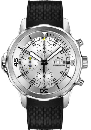 Buy Shop IWC Aquatimer Chronograph White Dial Black Rubber Strap Watch for Men - IW376801 USA Online