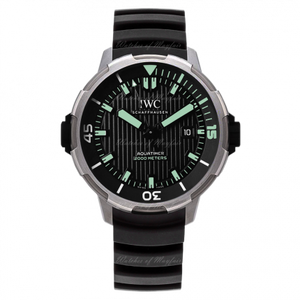 Buy Shop IWC Aquatimer Automatic 2000 Black Dial Black Rubber Strap Watch for Men - IW358002 USA Online