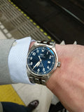 Buy Shop IWC Le Petit Prince XVIII Edition Blue Dial Silver Steel Strap Watch for Men - IW327014 USA Online