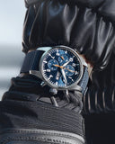 Buy Shop IWC Pilot's Automatic Chronograph 43mm Blue Dial Blue Calfskin Strap Watch for Men - IW377729 USA Online