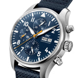 Buy Shop IWC Pilot's Automatic Chronograph 43mm Blue Dial Blue Calfskin Strap Watch for Men - IW377729 USA Online