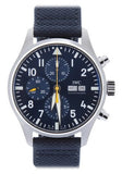 Buy Shop IWC Pilot's Automatic Chronograph 43mm Blue Dial Blue Calfskin Strap Watch for Men - IW377729 USA Online