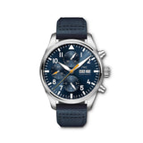 Buy Shop IWC Pilot's Automatic Chronograph 43mm Blue Dial Blue Calfskin Strap Watch for Men - IW377729 USA Online