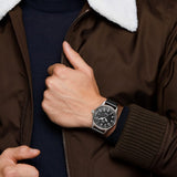 Buy Shop IWC Pilot's Mark XVIII 40mm Black Dial Black Leather Strap Watch for Men - IW327001 USA Online