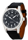 Buy Shop IWC Pilot's Mark XVIII 40mm Black Dial Black Leather Strap Watch for Men - IW327001 USA Online