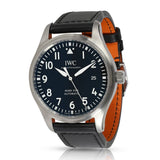 Buy Shop IWC Pilot's Mark XVIII 40mm Black Dial Black Leather Strap Watch for Men - IW327001 USA Online