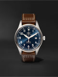 Buy Shop IWC Pilot's Mark XVIII Le Petit Prince Blue Dial Brown Leather Strap Watch for Men - IW327004 USA Online