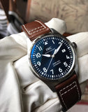 Buy Shop IWC Pilot's Mark XVIII Le Petit Prince Blue Dial Brown Leather Strap Watch for Men - IW327004 USA Online