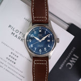 Buy Shop IWC Pilot's Mark XVIII Le Petit Prince Blue Dial Brown Leather Strap Watch for Men - IW327004 USA Online