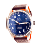 Buy Shop IWC Pilot's Mark XVIII Le Petit Prince Blue Dial Brown Leather Strap Watch for Men - IW327004 USA Online
