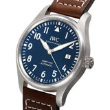 Buy Shop IWC Pilot's Mark XVIII Le Petit Prince Blue Dial Brown Leather Strap Watch for Men - IW327004 USA Online
