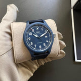 Buy Shop IWC Pilot’s Watch Automatic "Laureus Sport for Good" Edition Blue Dial Blue Nylon Strap Watch for Men - IW328101 USA Online