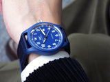 Buy Shop IWC Pilot’s Watch Automatic "Laureus Sport for Good" Edition Blue Dial Blue Nylon Strap Watch for Men - IW328101 USA Online