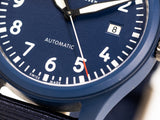 Buy Shop IWC Pilot’s Watch Automatic "Laureus Sport for Good" Edition Blue Dial Blue Nylon Strap Watch for Men - IW328101 USA Online