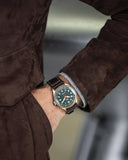 Buy Shop IWC Pilot's Watch Automatic Spitfire Green Dial Brown Leather Strap Watch for Men - IW326802 USA Online