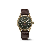 Buy Shop IWC Pilot's Watch Automatic Spitfire Green Dial Brown Leather Strap Watch for Men - IW326802 USA Online
