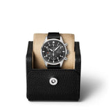 Buy Shop IWC Pilot's Watch Chronograph Black Dial Black Leather Strap Watch for Men - IW377709 USA Online