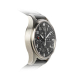 Buy Shop IWC Pilot's Watch Chronograph Black Dial Black Leather Strap Watch for Men - IW377709 USA Online