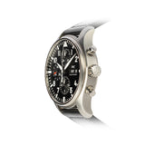 Buy Shop IWC Pilot's Watch Chronograph Black Dial Black Leather Strap Watch for Men - IW377709 USA Online