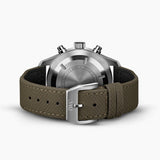 Buy Shop IWC Pilot's Watch Chronograph Black Dial Olive Green Calfskin Strap Watch for Men - IW377730 USA Online