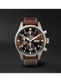 Buy Shop IWC Pilot's Watch Chronograph Edition Brown Dial Brown Leather Strap Watch for Men - IW377713 USA Online