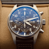 Buy Shop IWC Pilot's Watch Chronograph Edition Brown Dial Brown Leather Strap Watch for Men - IW377713 USA Online