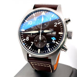Buy Shop IWC Pilot's Watch Chronograph Edition Brown Dial Brown Leather Strap Watch for Men - IW377713 USA Online