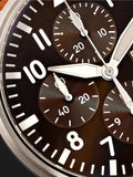 Buy Shop IWC Pilot's Watch Chronograph Edition Brown Dial Brown Leather Strap Watch for Men - IW377713 USA Online