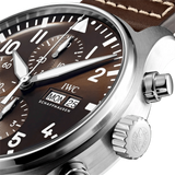 Buy Shop IWC Pilot's Watch Chronograph Edition Brown Dial Brown Leather Strap Watch for Men - IW377713 USA Online