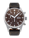 Buy Shop IWC Pilot's Watch Chronograph Edition Brown Dial Brown Leather Strap Watch for Men - IW377713 USA Online