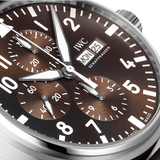 Buy Shop IWC Pilot's Watch Chronograph Edition Brown Dial Brown Leather Strap Watch for Men - IW377713 USA Online
