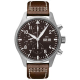 Buy Shop IWC Pilot's Watch Chronograph Edition Brown Dial Brown Leather Strap Watch for Men - IW377713 USA Online