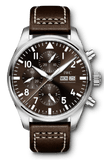 Buy Shop IWC Pilot's Watch Chronograph Edition Brown Dial Brown Leather Strap Watch for Men - IW377713 USA Online
