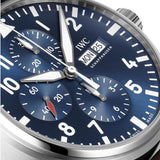 Buy Shop IWC Pilot’s Watch Chronograph Edition “Le Petit Prince” Blue Dial Brown Leather Strap Watch for Men - IW377714 USA Online